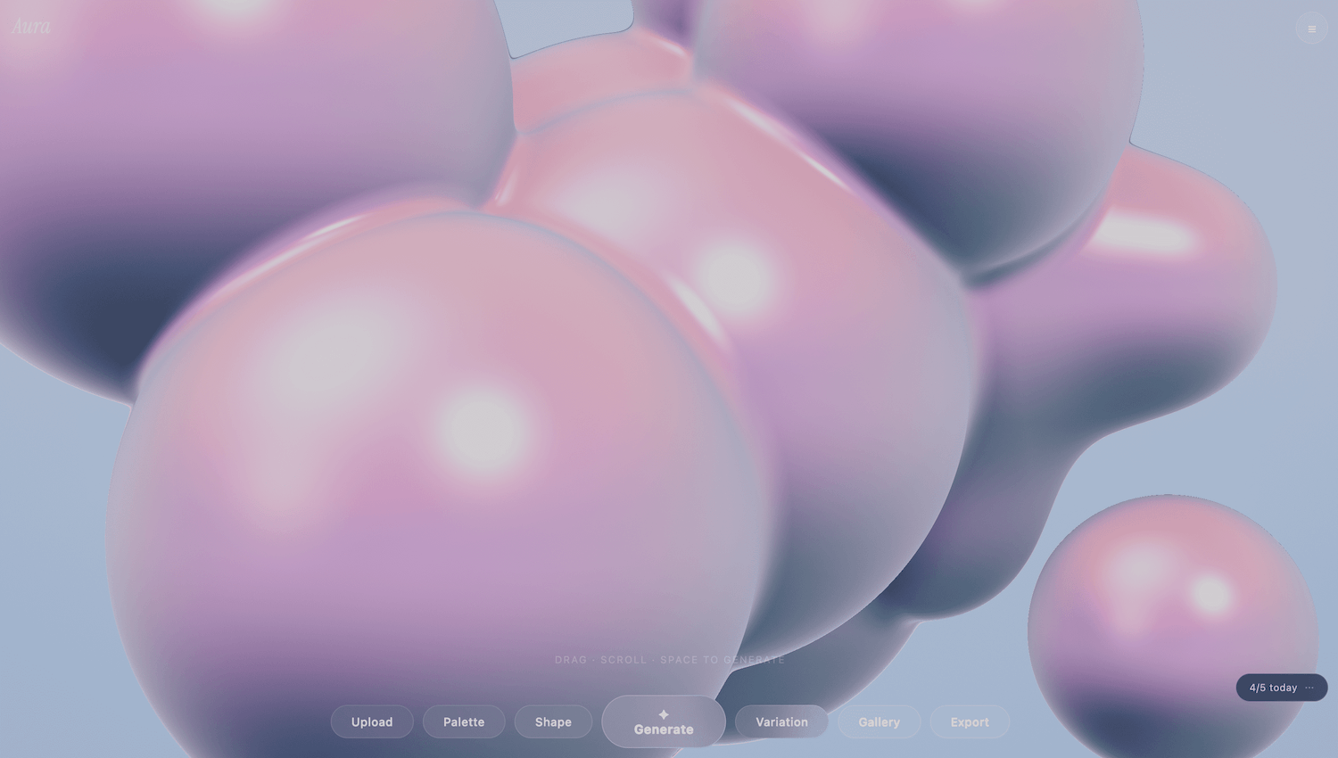 Aura preview — premium 3D abstract Notion cover generated from brand palette